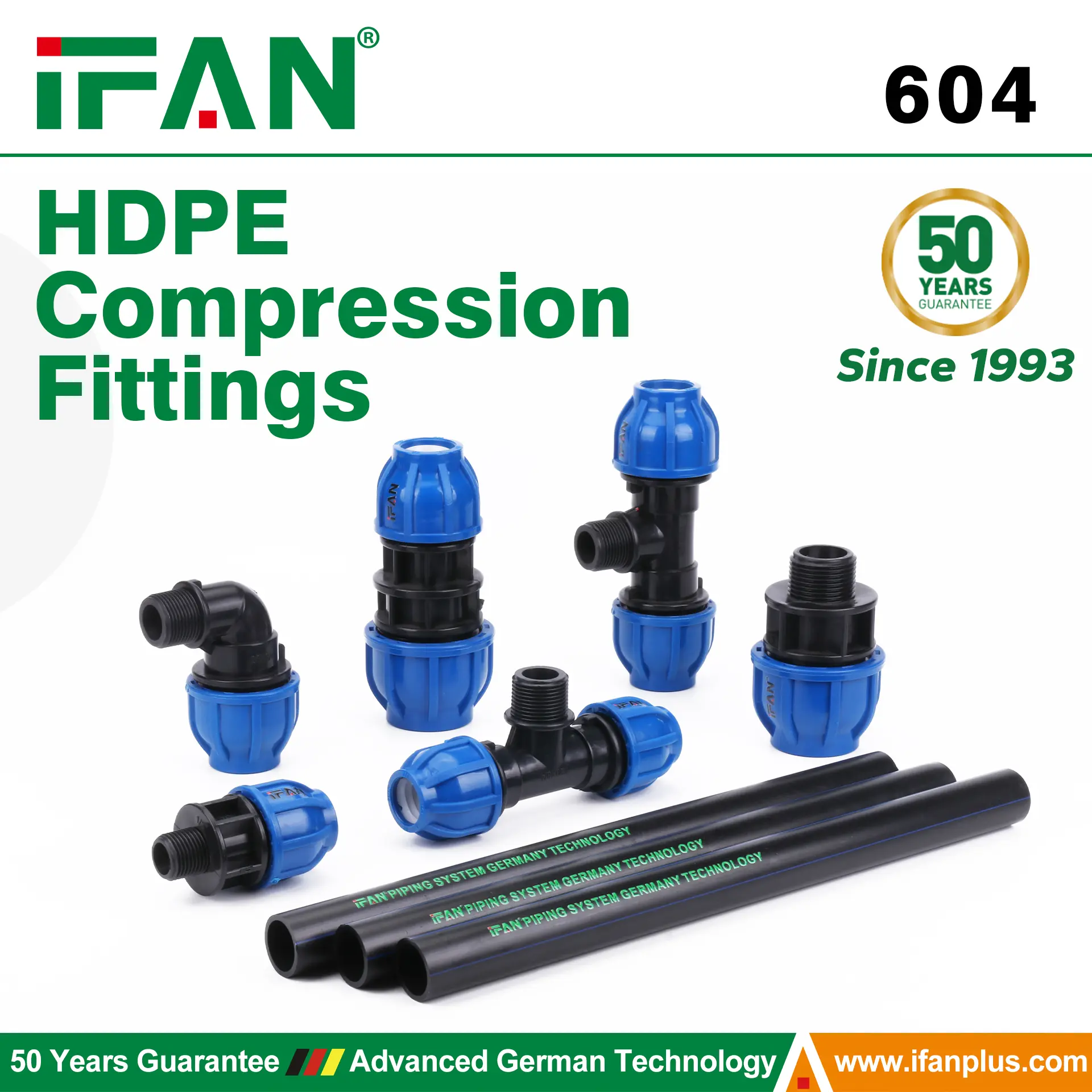604 HDPE Compression Fittings