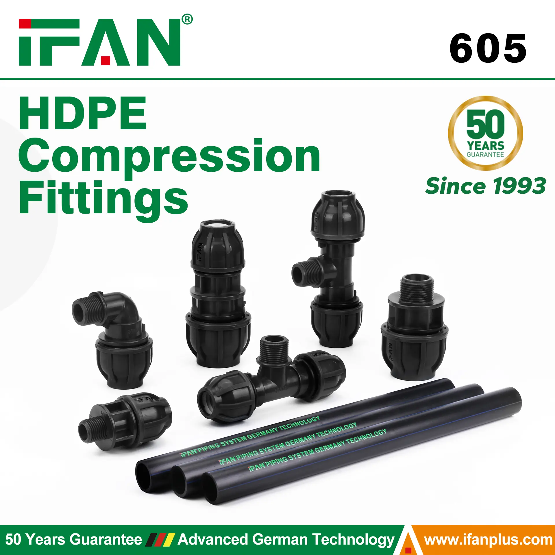 605 HDPE Compression Fittings