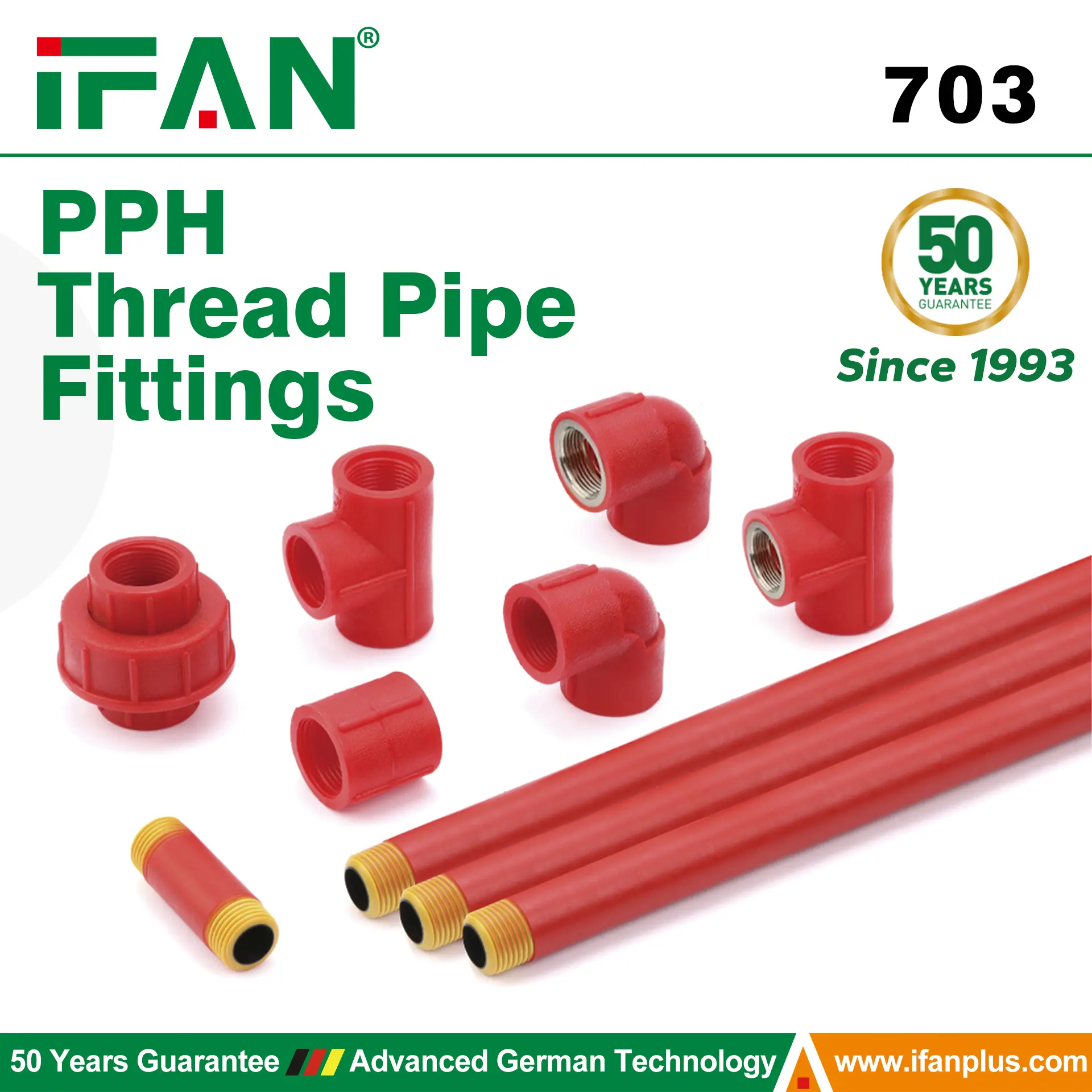 PPH Thread Pipe Fittings 703