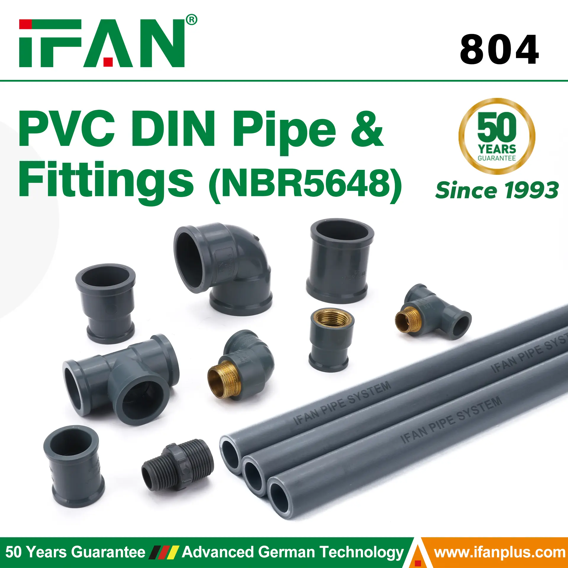 PVC DIN Pipe And Fittings NBR5648