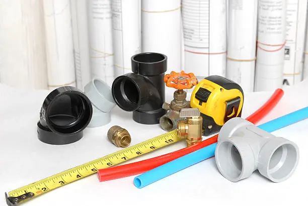 PVC fittings on HDPE pipe