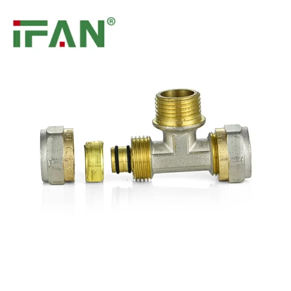 PEX Compression Fittings Male Tee