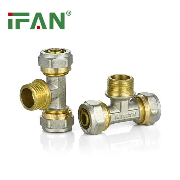 PEX Compression Fittings Male Tee