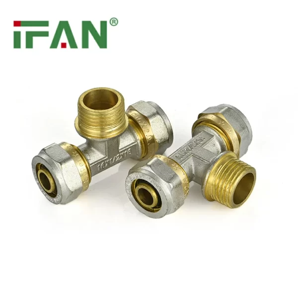 PEX Compression Fittings Male Tee