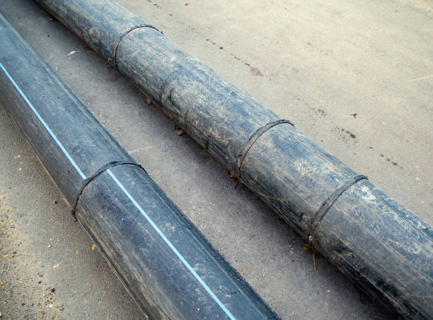 tubería de HDPE negra