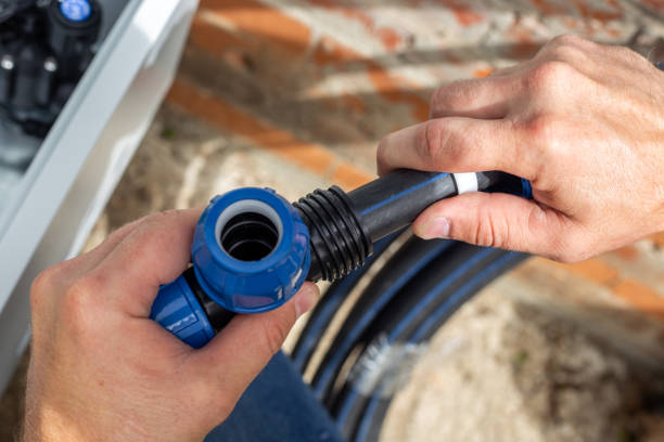 accesorios de HDPE azules