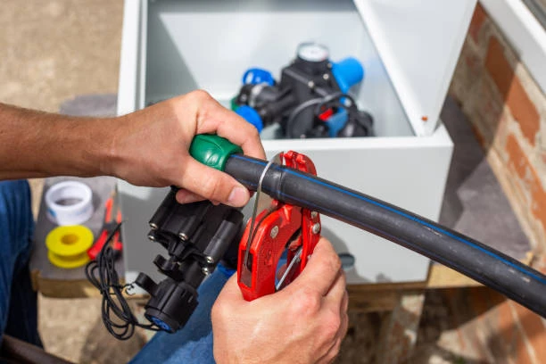 accesorios de HDPE azules