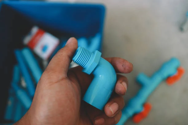 blue pvc fitting